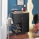 Kitchen Trolley Bottle Rack Drawer Cabinet - NuSea