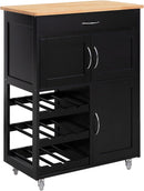 Kitchen Trolley Bottle Rack Drawer Cabinet - NuSea