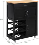 Kitchen Trolley Bottle Rack Drawer Cabinet - NuSea