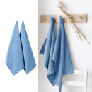 Ladelle Eco Recycled Cotton Set of 2 Cotton Kitchen Towels Blue 50 x 70 cm - NuSea