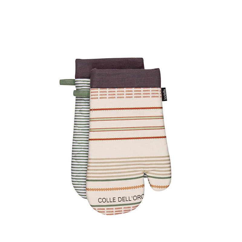 Ladelle Sanctuary Cream Set of 2 Oven Mitts 18 x 33 cm - NuSea