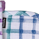 Ladelle Tri - colour Trinny Random Pattern/Colour Reversible Set of 2 Oven Mitts 18 x 33 cm - NuSea