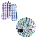 Ladelle Tri - colour Trinny Random Pattern/Colour Reversible Set of 2 Oven Mitts 18 x 33 cm - NuSea