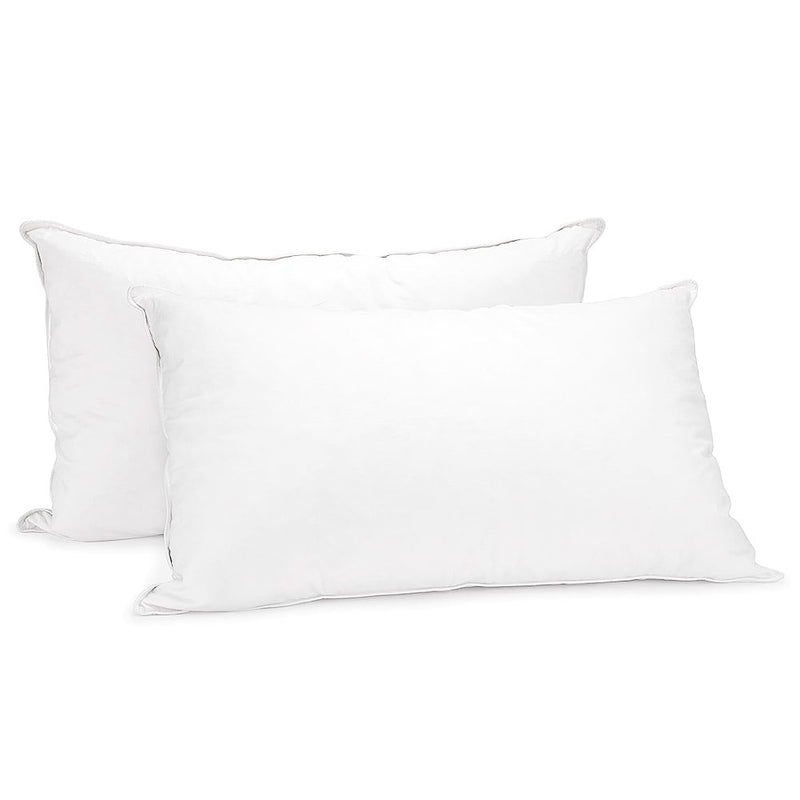 Laura Hill Duck Down Feather Pillow Twin Set - 1.3kg - NuSea