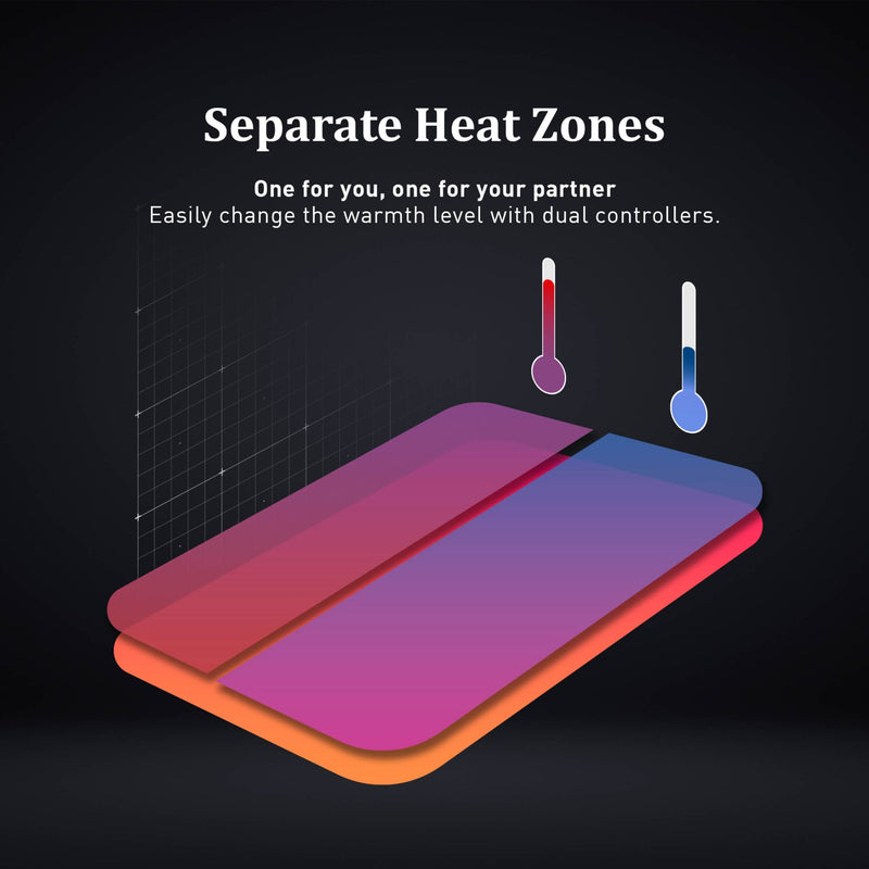 Laura Hill Electric Blanket Queen Size Fitted Underlay Winter Throw - White - NuSea