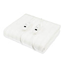Laura Hill Electric Blanket Queen Size Fitted Underlay Winter Throw - White - NuSea