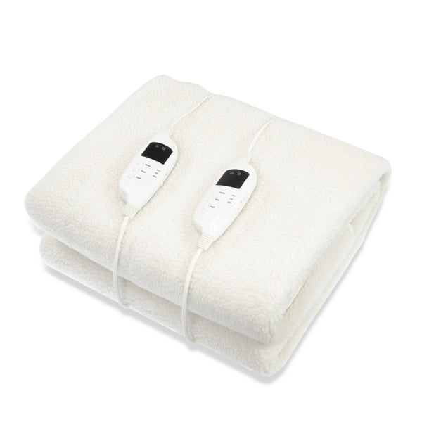 Laura Hill Electronic Fleecy Electric Blanket Heated Fitted Queen Size Bed Safety 9 Levels - NuSea