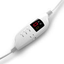 Laura Hill Heated Electric Blanket Coral Warm Fleece Winter Blue - NuSea