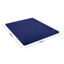 Laura Hill Heated Electric Blanket Coral Warm Fleece Winter Blue - NuSea