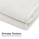 Laura Hill Heated Electric Blanket Double Size Fitted Fleece Underlay Winter Throw - White - NuSea