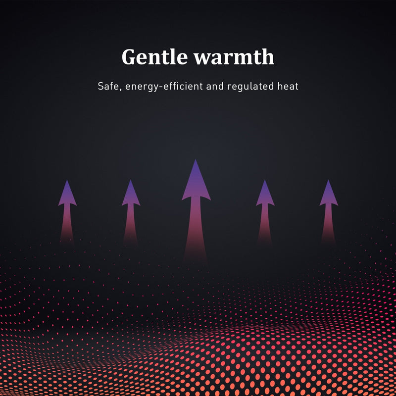 Laura Hill Heated Electric Blanket Double Size Fitted Polyester Underlay Winter Throw - White - NuSea