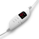 Laura Hill Heated Electric Blanket Throw Rug Coral Warm Fleece Grey - NuSea