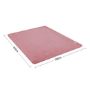 Laura Hill Heated Electric Blanket Throw Rug Coral Warm Fleece Pink - NuSea