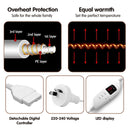 Laura Hill Heated Electric Blanket Throw Rug Coral Warm Fleece Pink - NuSea