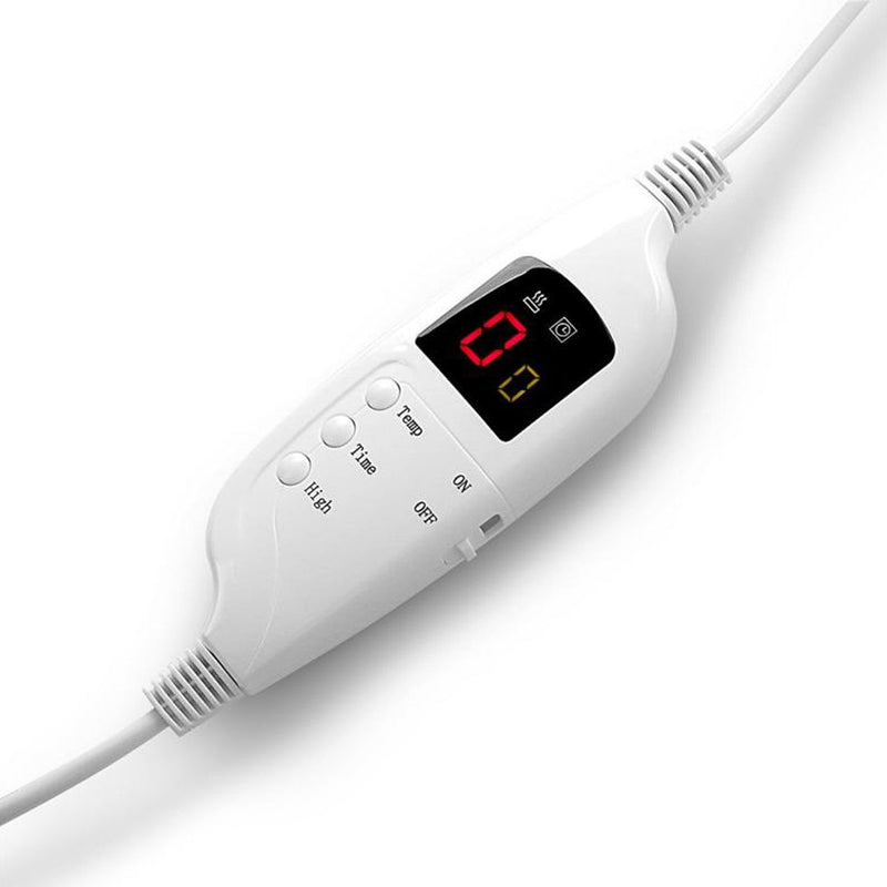 Laura Hill Heated Electric Blanket Throw Rug Coral Warm Fleece Pink - NuSea