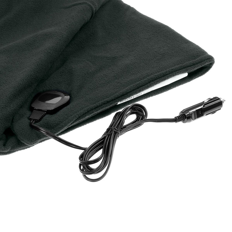 Laura Hill Heated Electric Car Blanket 150x110cm 12v - Black - NuSea