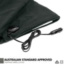 Laura Hill Heated Electric Car Blanket 150x110cm 12v - Black - NuSea