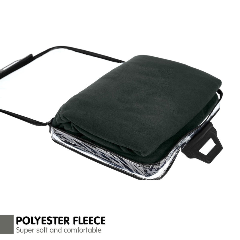 Laura Hill Heated Electric Car Blanket 150x110cm 12v - Black - NuSea