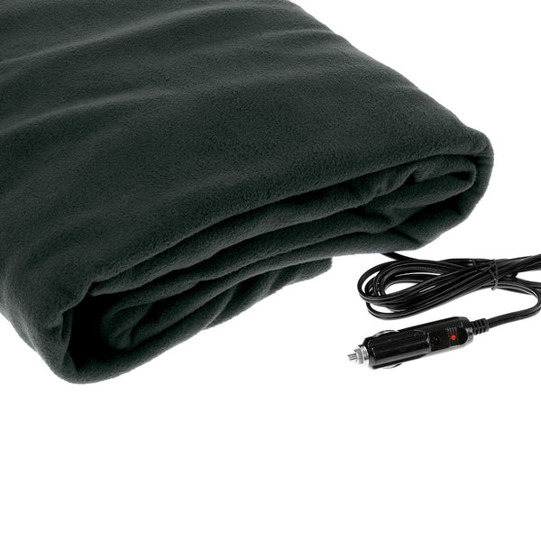 Laura Hill Heated Electric Car Blanket 150x110cm 12v - Black - NuSea