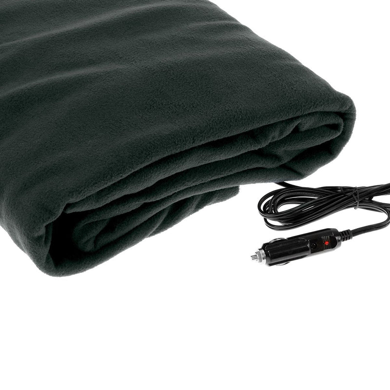 Laura Hill Heated Electric Car Blanket 150x110cm 12v - Black - NuSea