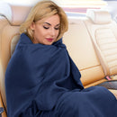 Laura Hill Heated Electric Car Blanket 150x110cm 12v - Navy Blue - NuSea