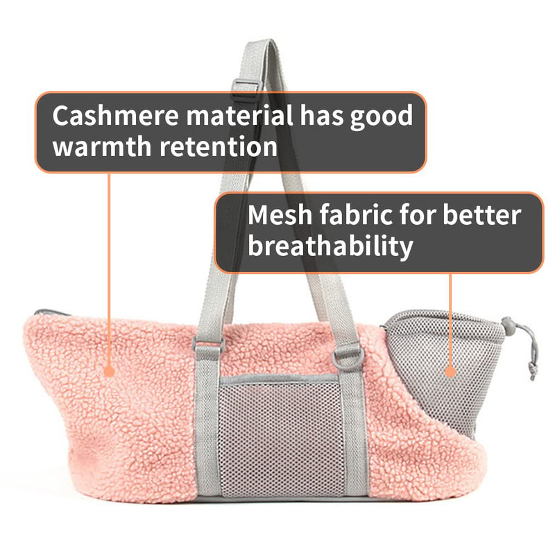 LIFEBEA Small Cat Carrier Pet bag: Comfy Shoulder Bag with Adjustable Strap for Small Dogs, Puppies, Kittens Up to 3kg /6.6 lbs - Pink - NuSea