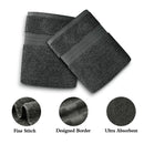 Linenland 4 Piece Cotton Bath Towels Set - Charcoal - NuSea