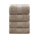 Linenland 4 Piece Cotton Bath Towels Set - Sandstone - NuSea