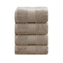 Linenland 4 Piece Cotton Bath Towels Set - Sandstone - NuSea