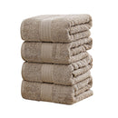 Linenland 4 Piece Cotton Bath Towels Set - Sandstone - NuSea