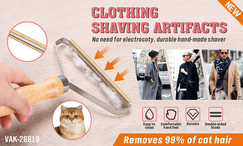 Lint Remover For Pet Hair Cat & Dogs Clothes Shaver Fabric Brush Wool Roller - NuSea