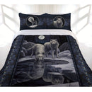 Lisa Parker Collection Warrior Of Winter Wolves Quilt Cover Set King - NuSea