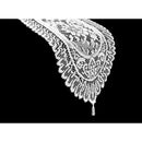 Logan White Lace Table Runner with Tassle 33 x 137 cm - NuSea