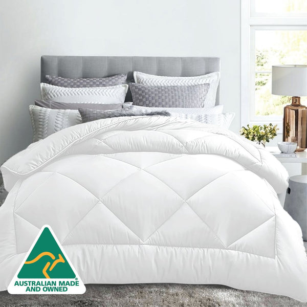 Luxor All Season Microfibre Quilt 400GSM (King) (Made in Aus) - NuSea