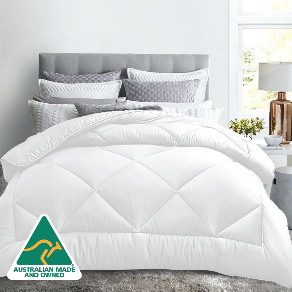 Luxor All Season Microfibre Quilt 400GSM (Single) (Made in Aus) - NuSea