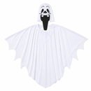 Kids’ White Ghost Costume – Hood & Tunic white background product image