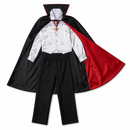 Kids’ Classic Vampire Costume – Cape & Vest Set white background product image