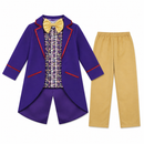 Kids’ Purple Chocolatier Costume – Jacket, Top & Pants white background product image