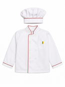 Kids’ Chef Costume – Jacket & Chef Hat white background product image
