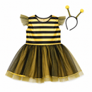Kids’ Bumble Bee Costume – Dress & Headband white background product image