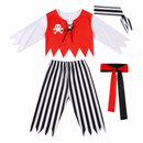 Kids’ Pirate Boy Costume – Top, Pants & Sashes white background product image