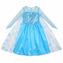 Kids’ Ice Queen Dress with Attached Cape white background product image