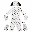 Kids’ Dalmatian Animal Costume – Five-Piece Set white background product image