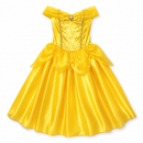 Kids’ Golden Yellow Princess Dress Costume white background product image