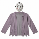 Kids’ Masked Horror Boy Costume – Mask & Jacket Top white background product image