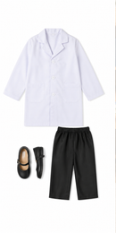 Kids’ White Lab Coat Costume – Scientist & Doctor Dress-Up white background product image