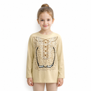 Kids’ Grandma Costume Shirt – Printed Vintage Blouse white background product image
