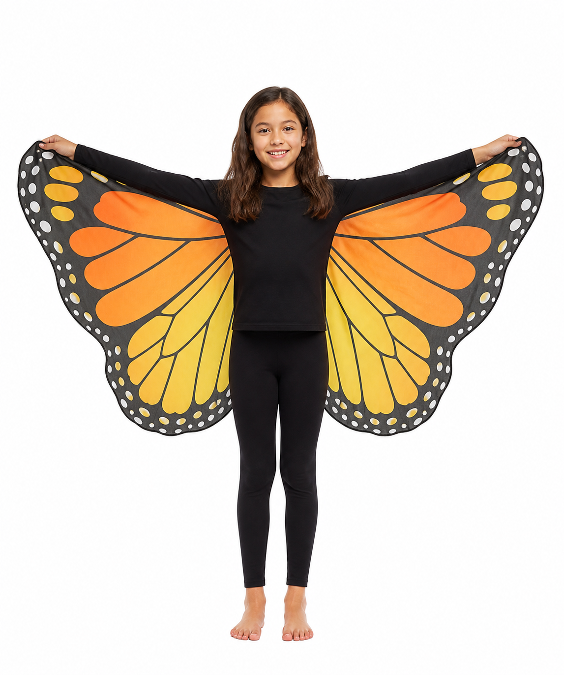 Kids’ Monarch Butterfly Wings Costume white background product image