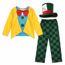 Kids’ Crazy Hat Man Costume – Jumpsuit & Tall Hat white background product image