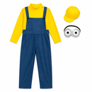 Kids’ Worker Boy Costume – Jumpsuit, Hat & Eye Headpiece white background product image